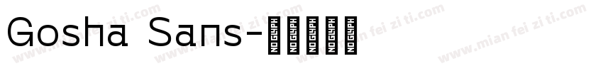 Gosha Sans字体转换